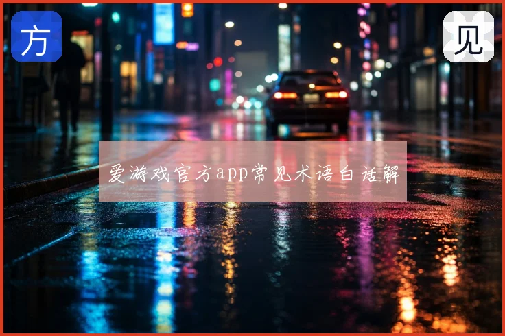 爱游戏官方app常见术语白话解